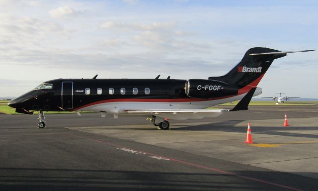 Bombardier Challenger 300 (C-FGGF) - Brandt's Challenger 300 at Auckland. Taken 26/01/23.