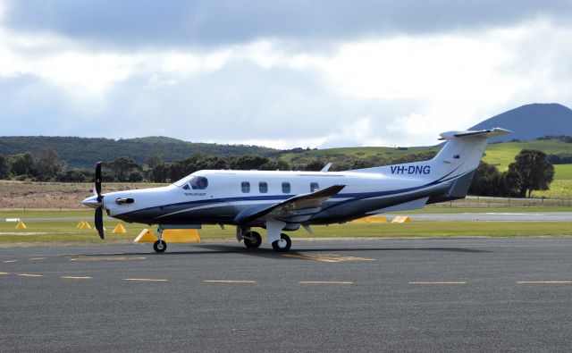 Pilatus PC-12 (VH-DNG) - Pilatus PC12 at Flinders Island, Sept 2022