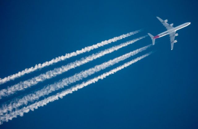 Airbus A340-600 (EC-JPU) - Sobrevoando a Região Metropolitana de São Paulo, Brasil - 37.000ft