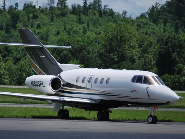 Hawker 800 (N803FL) - Parked at Concord Regional Airport - 5/26/09
