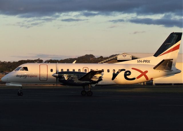 Saab 340 (VH-PRX) - Regional Express Saab 340B VH-PRX (msn 303) at Wynyard Airport Tasmania on 13 June 2021.