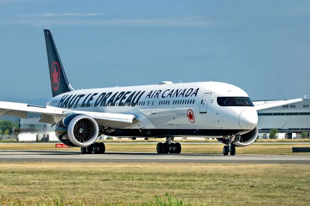 Boeing 787-9 Dreamliner (C-FVLQ) - newest special livery with "Fly The Flag" decal for the Tokyo Olympics.