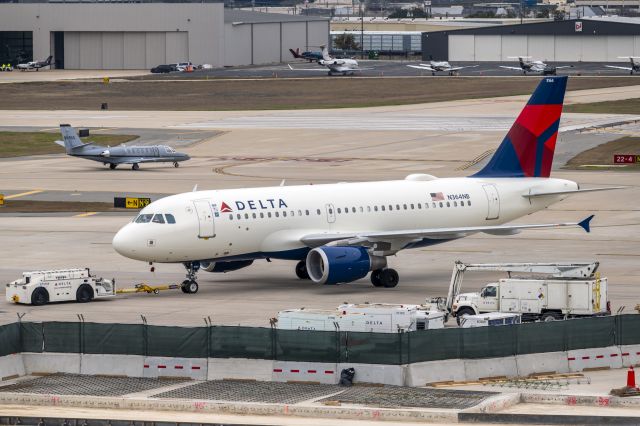 Airbus A319 (N364NB) - Pushing back for LAX