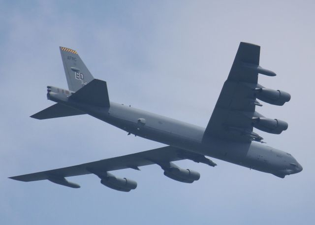 Boeing B-52 Stratofortress (60-0057) - At Barksdale Air Force Base. Looks like at least one GBU-12 or 16 still attached to the weapons pods.