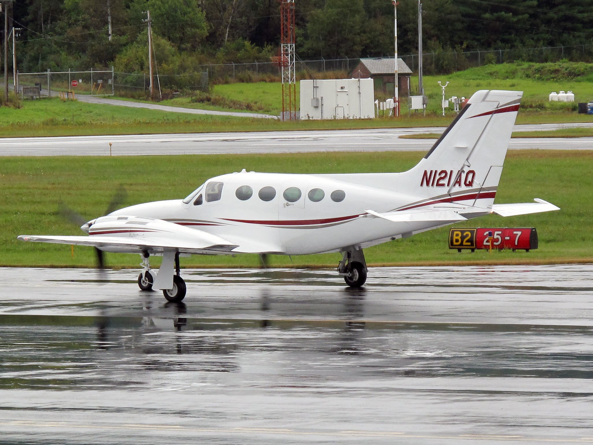 Cessna 421 (N121AQ) - Best pressurized piston twin on the market. Geared engines, low noise levels. Good payload.