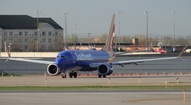 Boeing 737 MAX 8 (N8715Q) - 737 MAX 8 at BUF! This was my 1st time seeing one of these.