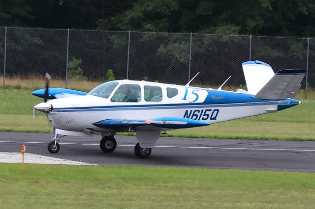 Beechcraft 35 Bonanza (N615Q) - Morning launch for AirVenture Cup Race, 21 July 2024