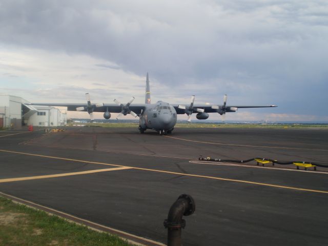 Lockheed C-130 Hercules — - C130 Fire fighting Tanker at the Jeffco Tanker Base.