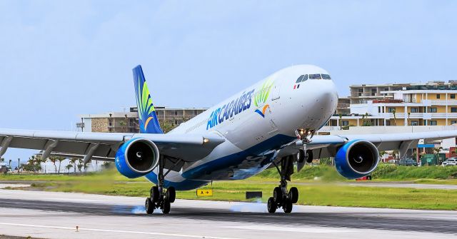 Airbus A330-300 (F-OONE) - Air Caraibes landing at TNCM St Maarten.