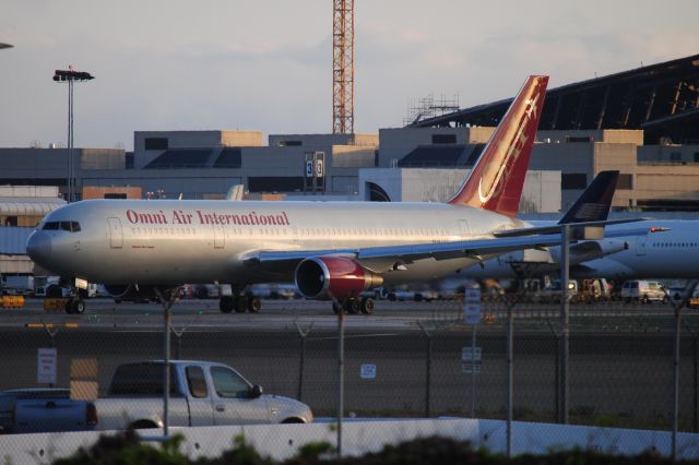 BOEING 767-300 (N342AX) - Leaving from 24L, this 763 of Omni was so RARE for me to capture!