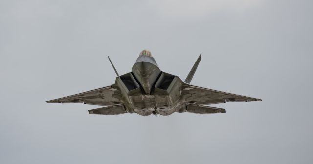 Lockheed F-22 Raptor (08-4163) - F-22 Raptor blasting out of Vero Beach Regional Airport to Stuart FL