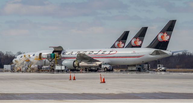 BOEING 767-300 (C-GVIJ) - This Cargojet freighter loading up for the flight to Frankfurt