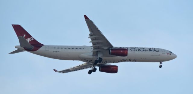 Airbus A330-300 (G-VWAG) - Moments before landing, Feb. 2019.