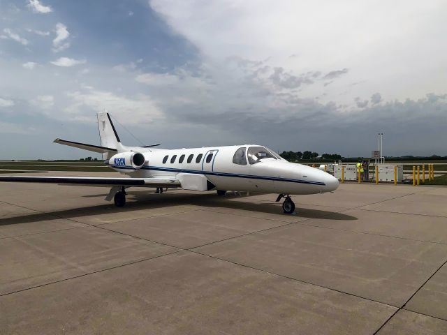 Cessna Citation II (N25CV) - 20 JUL 2019. Ferry flight USA to South Korea. Equipped with a camera pod.