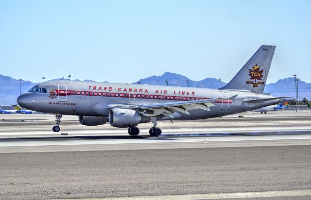 Airbus A319 (C-FZUH) - C-FZUH Trans-Canada Air Lines - TCA (Air Canada) Airbus A319-114 / 264 (cn 711)br /br /McCarran International Airport (KLAS)br /Las Vegas, Nevadabr /TDelCorobr /May 29, 2013