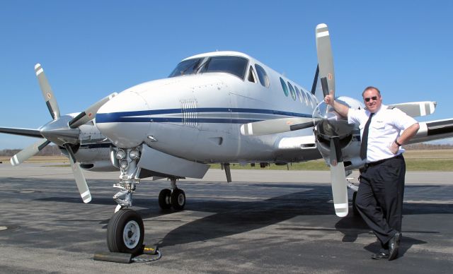 Beechcraft King Air 100 (N6045S2) - Captain Mike Bullard in one of CFMs (Corporate Flight Management) King Air 100.  www.flycfm.com