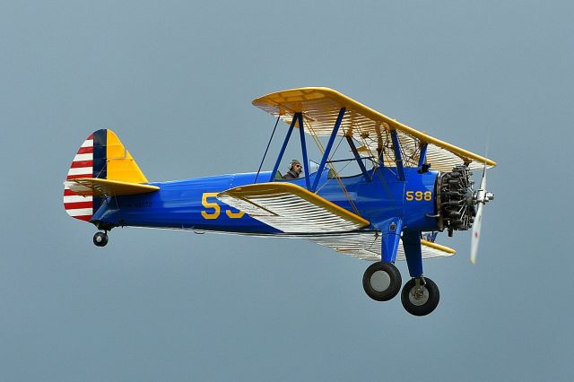 N81172 — - Boeing Stearman N2S-5 Kaydet "598" during the Meeting "RIO 2.2" in Ecuvillens (Switzerland) 