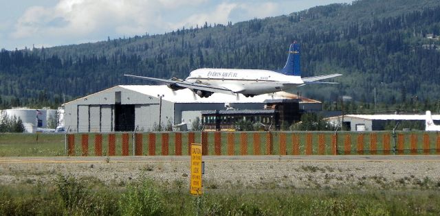 Douglas DC-6 — - Gear retracting and climbing.