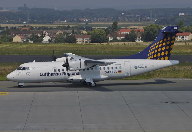 ALENIA Surveyor (ATR-42-500) (D-BSSS) - Contact Air (Lufthansa Regional) - ATR 42-500 C/N 602 - D-BSSS - at Dortmund - 2004-08-01.