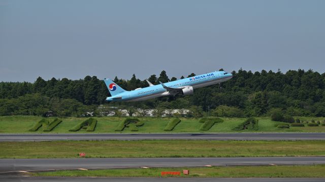 Airbus A321 (HL8505) - 11.Aug.2024br /Narita International Airport Terminal-1.br /KOREAN AIR Airbus A321(HL8505).br /Takeoff at RWY34L(A).