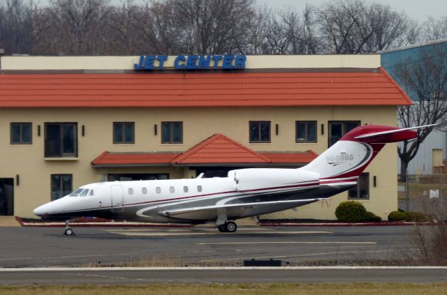 Cessna Citation X (N808GG) - Shown here catching some tarmac time is a Citation X in the Winter of 2018.