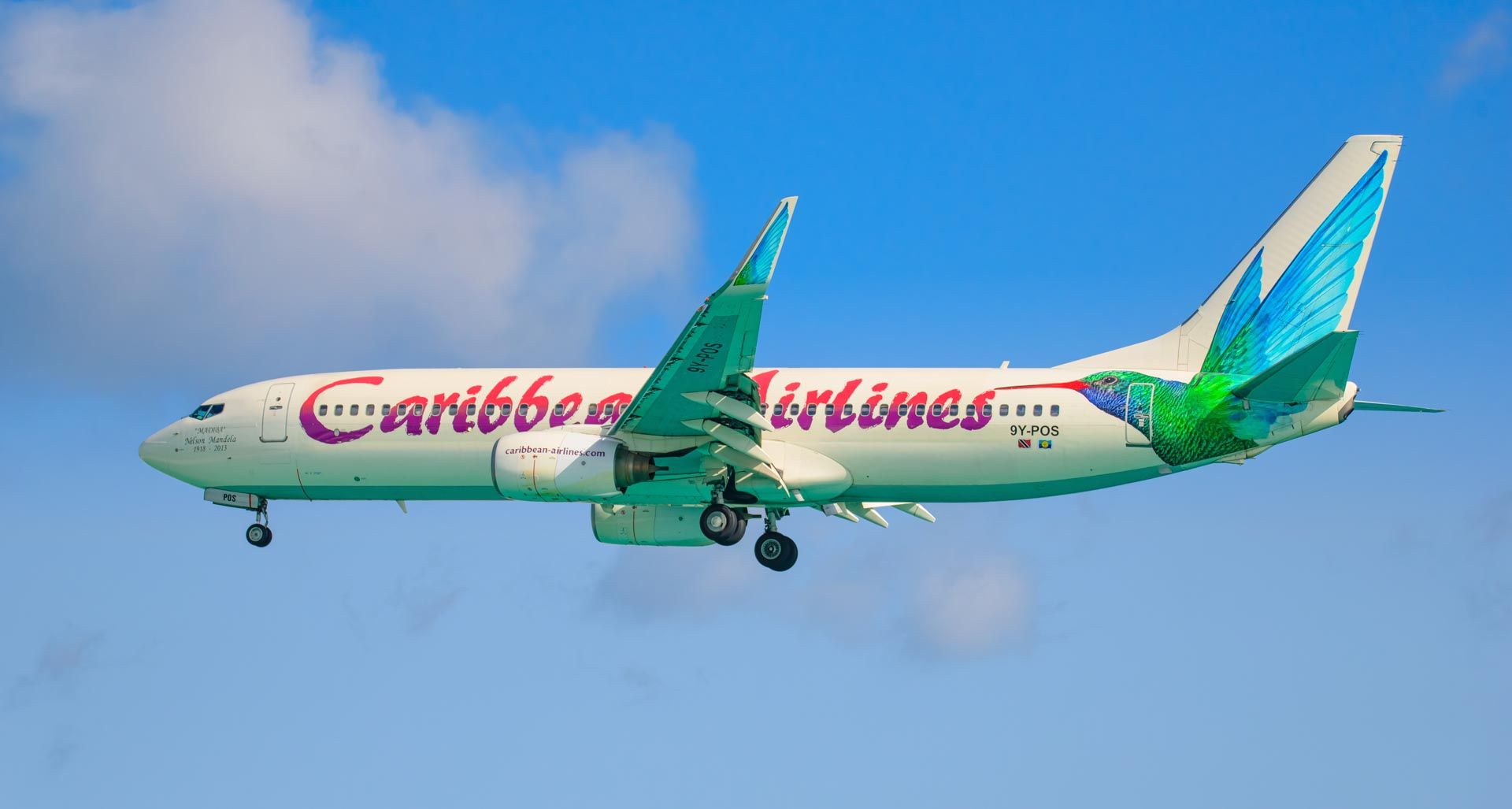 Boeing 737-700 (9Y-POS) - From my favorite spotting location