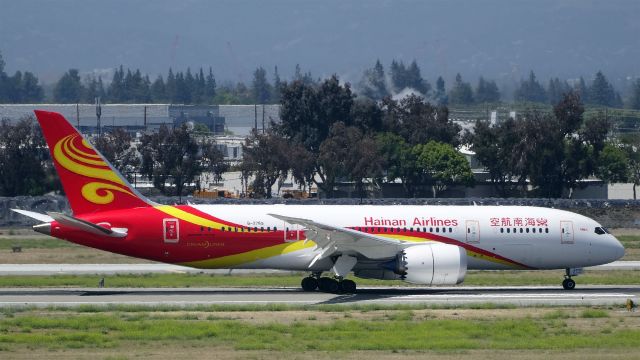 Boeing 787-8 (B-2759) - B-2759 Hainan Airlines Boeing 787-8 Dreamliner - cn 38056 / ln 274br /First Flight * Mar 2015br /Age 0.3 Yearsbr /2015-06-15 HU7989 Beijing (PEK) San Jose (SJC) 15:08-->Landed 11:43br /中国海南航空，北京飞圣何塞，首航，第一次在圣何塞SJC降落。