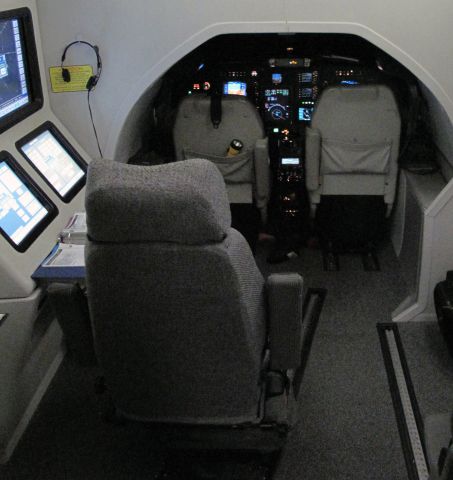 Cessna Citation CJ2+ (CFE2) - The level D sim of a CJ2+ at FLIGHT SAFETY, Wichita.