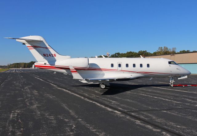 Bombardier Challenger 300 (N2428) - Challenger 300, T/N N2428, c/n 20414. Photo taken at Toledo Express Airport (KTOL), OH, USA on 17 Oct 2017.