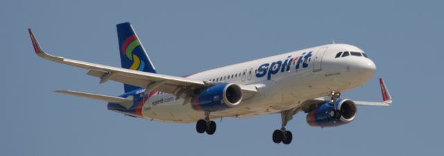 Airbus A320 — - Spirit A320 on final to 17L at DFW