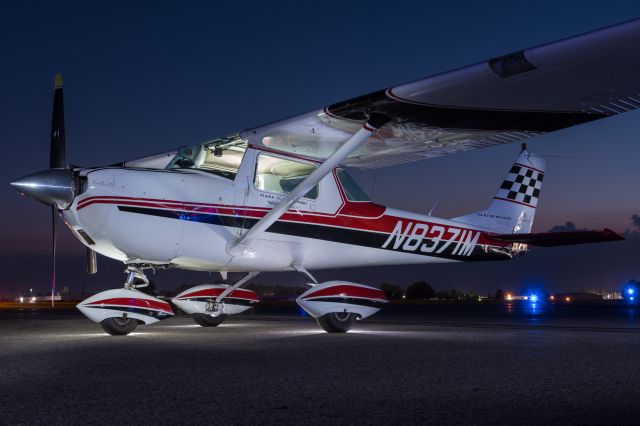 N8371M — - Twilight light painting of the Cessna 150 N8371M 