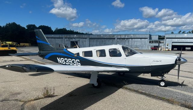 Piper Saratoga/Lance (N8393G) - Just coming out of the paint shop.