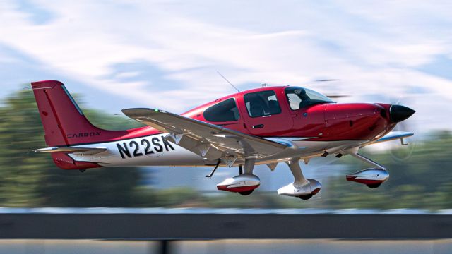 Cirrus SR22 Turbo (N22SK) - Cirrus SR22T at Livermore Municipal Airport, August 2023