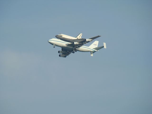 N911NA — - Fly by of Atlantis at Cape Canaveral