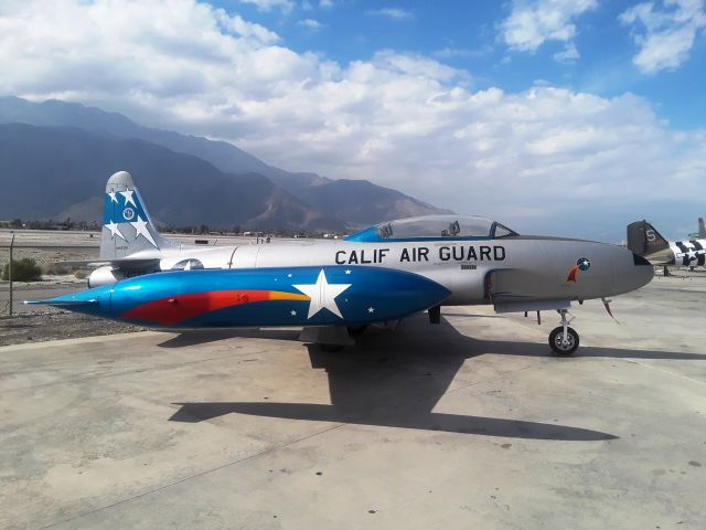 Lockheed T-33 Shooting Star (N6633D) - Lockheed T-33 Shooting Star on display at Palm Springs Air Museum