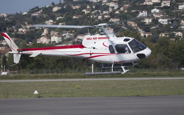 Eurocopter AS-350 AStar (3A-MTT) - At Cannes, France.