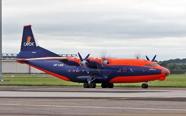 Antonov An-12 (UR-CNN) - cavok air an-12b ur-cnn arriving in shannon 31/8/18.