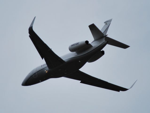 Dassault Falcon 2000 (N801DE) - DUKE ENERGY BUSINESS SERVICES LLC departing runway 36C - 10/30/12