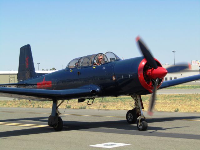 NANCHANG PT-6 (N250RL) - 1968 Nanchang CJ-6A taxiing to display area, Fullerton Airport Day, 5.13.2017