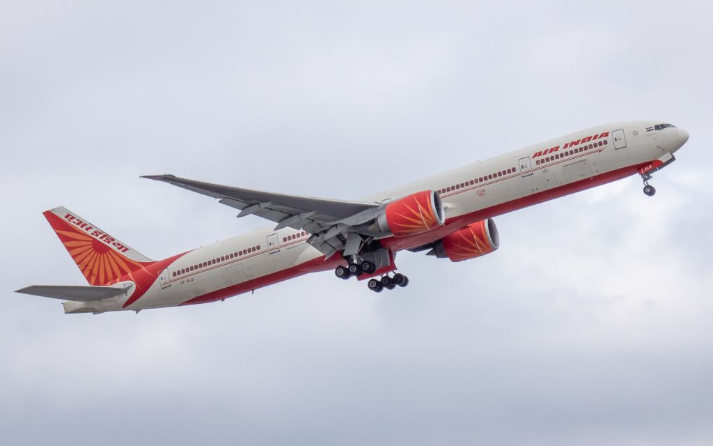 BOEING 777-300ER (VT-ALQ) - Extremely rare Air India diversion to Buffalo! 