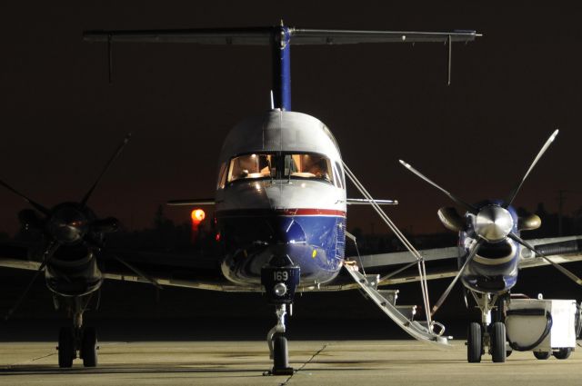 Beechcraft 1900 (N169GL) - long exposure photograph