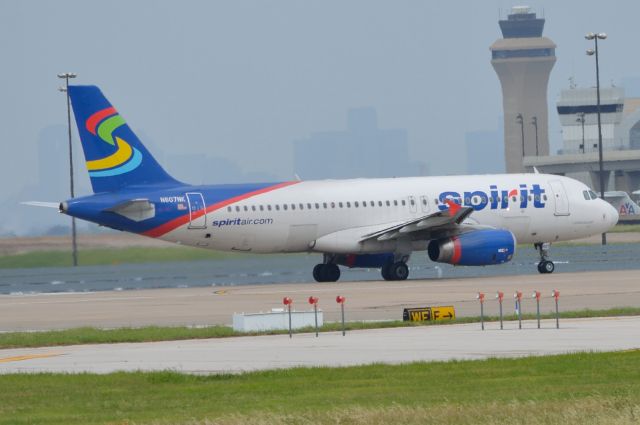 Airbus A320 (N607NK) - Spirit - N607NK - Departing KDFW 06/15/2013