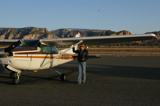 Cessna Skylane (N756EB) - Parked at KSEZ , Sedona, AZ before an evening return home to Marana, AZ KAVQ