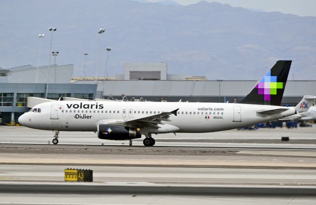 Airbus A320 (N510VL) - N510VL Volaris 2012 Airbus A320-233 - cn 5207 "Didier" - Las Vegas - McCarran International (LAS / KLAS)br /USA - Nevada, October 9, 2013br /Photo: Tomás Del Coro
