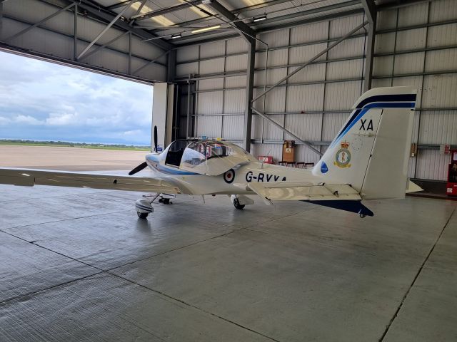 GROB Tutor (G-BYXA) - Taken in hangar on 23/08/2023