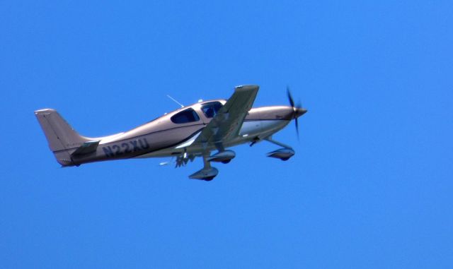 Cirrus SR-22 (N22XU) - Shown here departing is a Cirrus SR22 in the Summer of 2018.