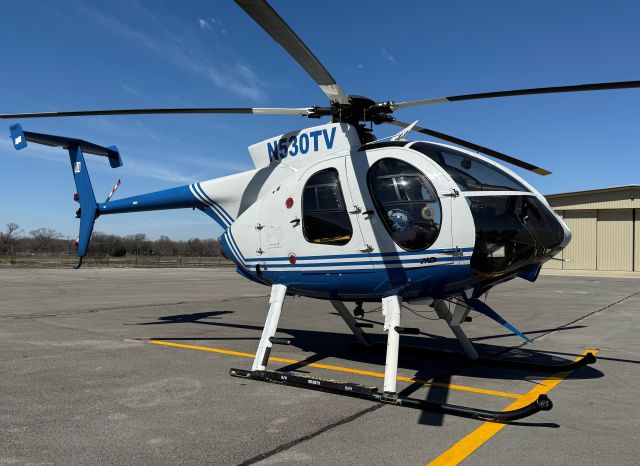 MD Helicopters MD 500 (N530TV) - A 2009 model McDonnell Douglas MD 530F on the ramp at Pryor Field Regional Airport, Decatur, AL - February 26, 2025.