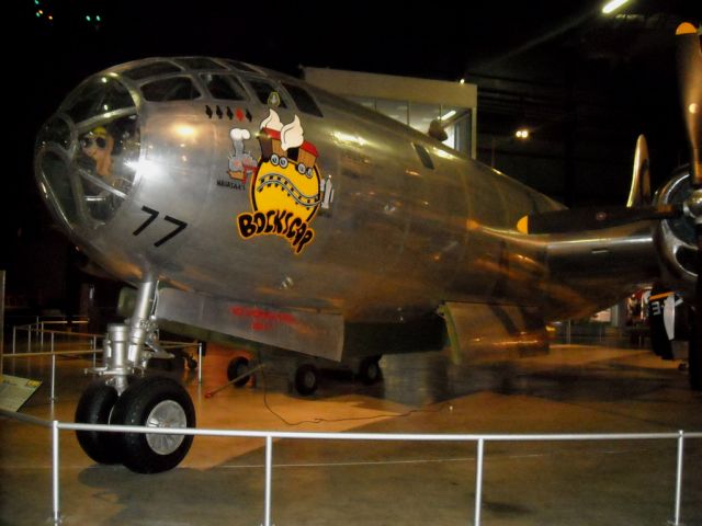 N4427297 — - The blunt nose of Bockscar, a B-29D on display at the National Museum of The United States Air Force-Dayton, OH