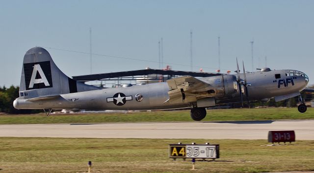 Boeing B-29 Superfortress (NX529B) - B-29 Superfortress "Fifi" departing at the 2018 Commemorative Air Force Wings Over Dallas Airshow (Please view in "full" for highest image quality)