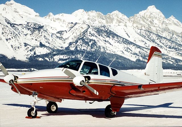 Cessna LC-126 (N125E) - On the ramp at Jackson Hole, Wyoming.  Minus 20 degrees F